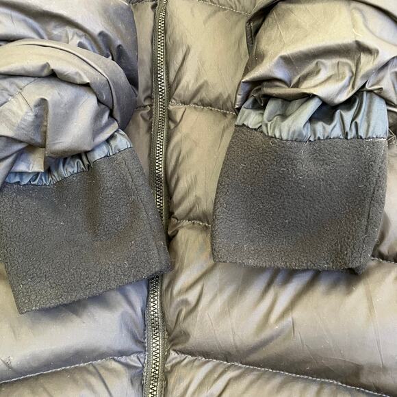 Marmot Womens Sz M Montreal Down Coat 700 Fill Hooded Faux-fur Trim Quilted Warm - Picture 9 of 16